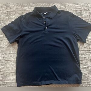 Brioni XL Navy Short Sleeved Polo Shirt